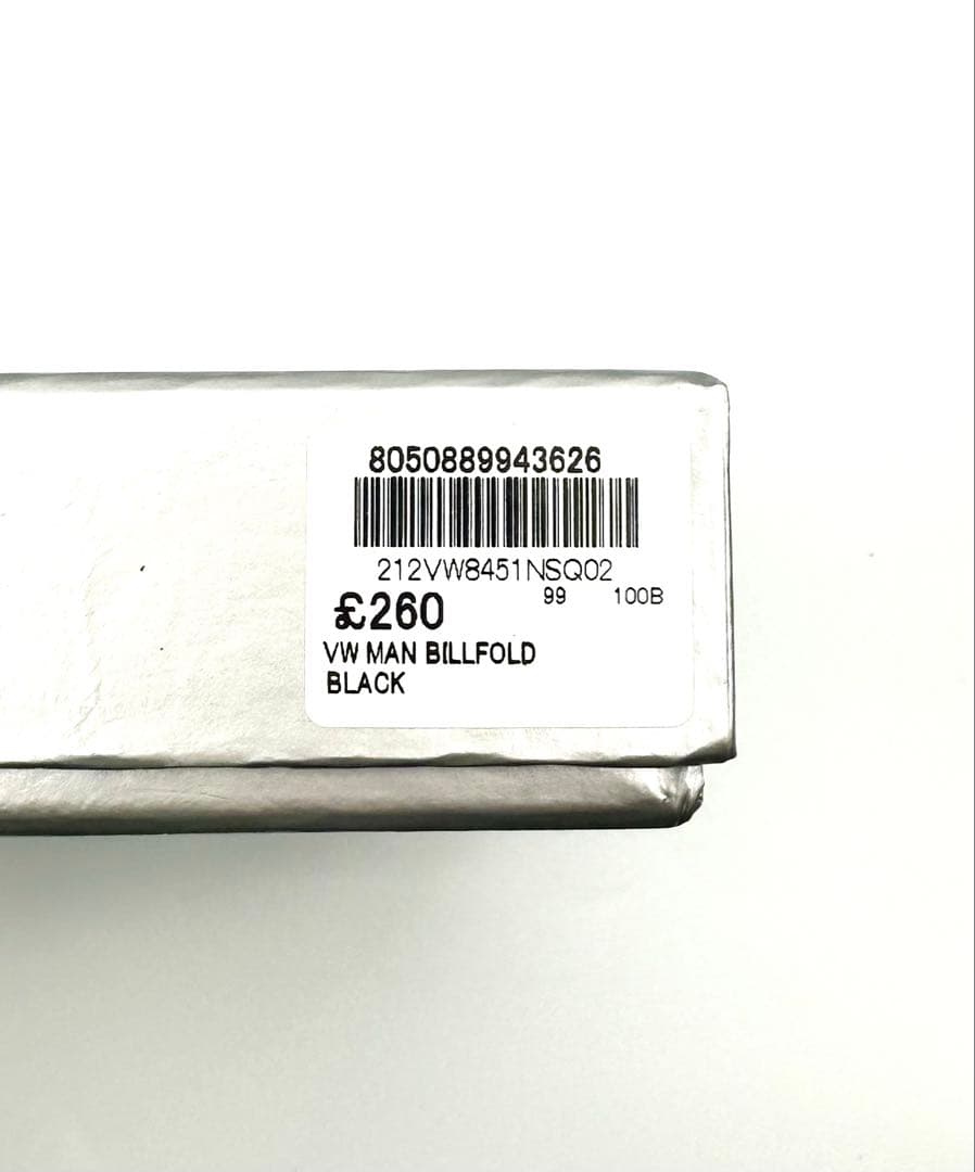 【♡新品★希少♡】 Vivienne Westwood二つ折り財布 ブラック 黒