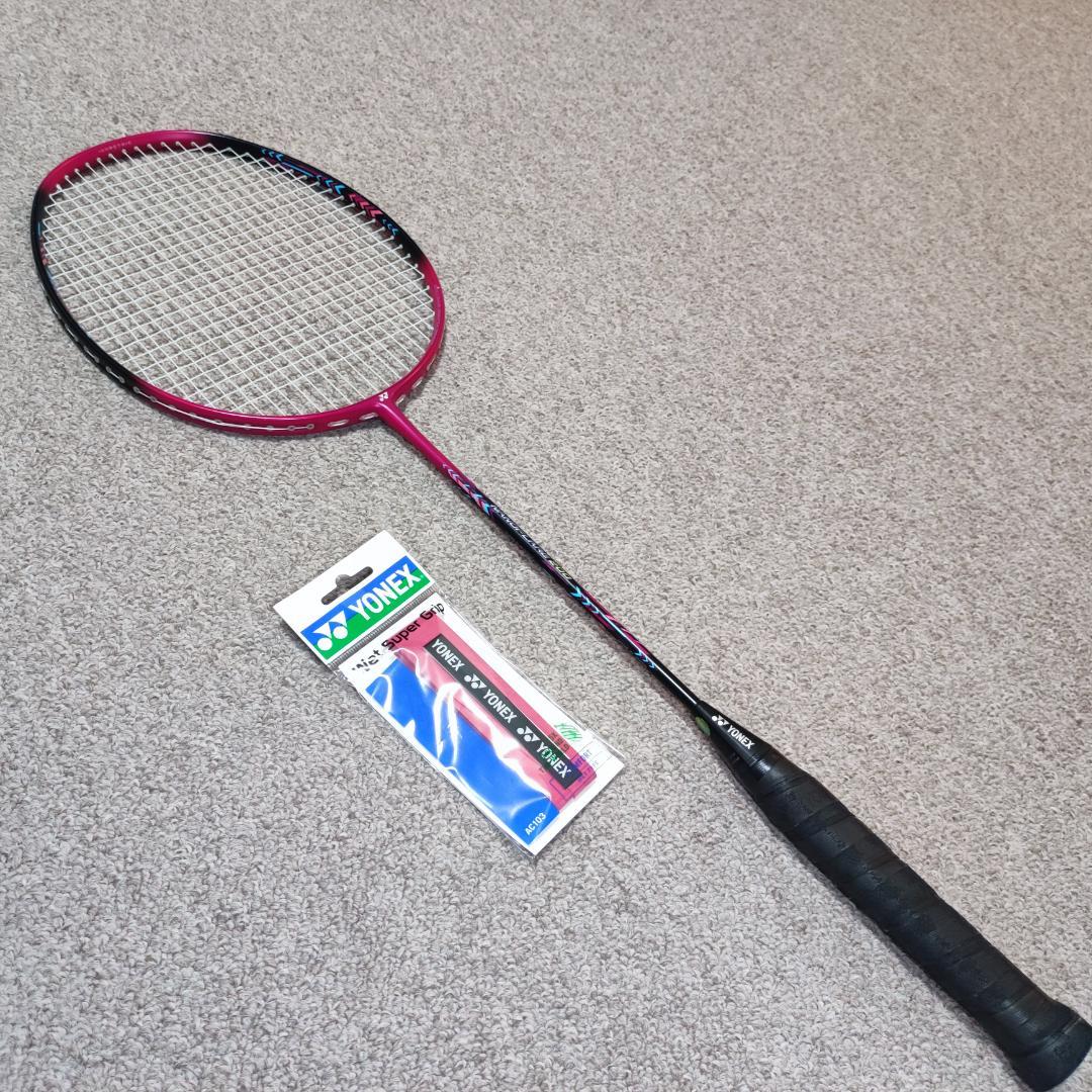 美品 YONEX ナノフレア200 BG65Ti20P 張上 塗装剥れ有 n49