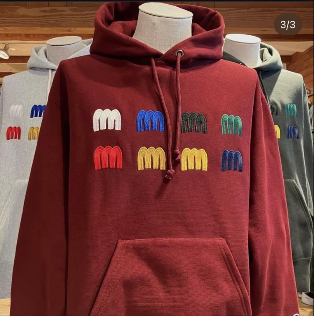 minnano × Champion ×beams フーディ　グレー