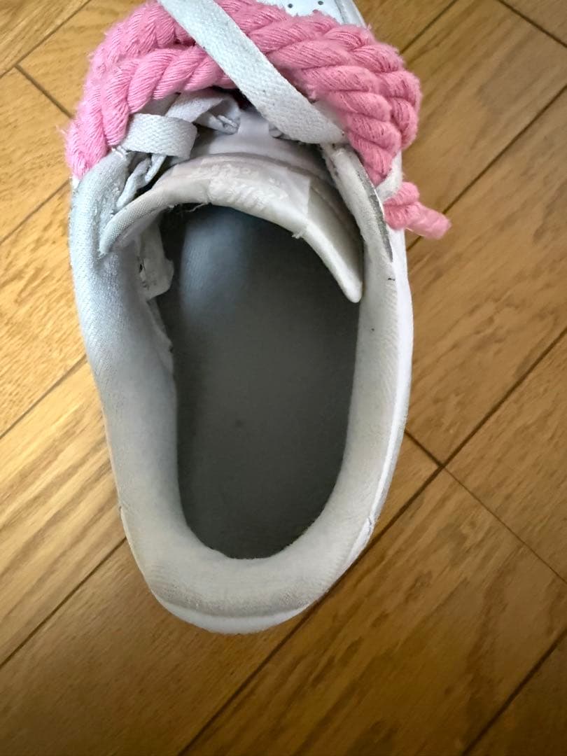 Supreme×Nike Air Force 1 ホワイト ピンクロープ