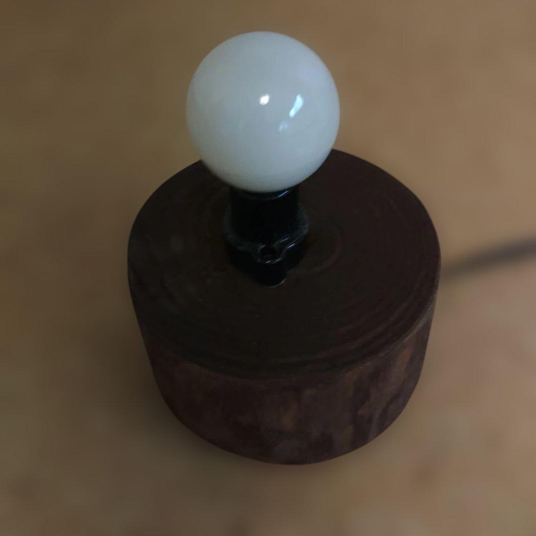 自然素材のコーン型 ライトオブジェ 【作家作品：一点物】