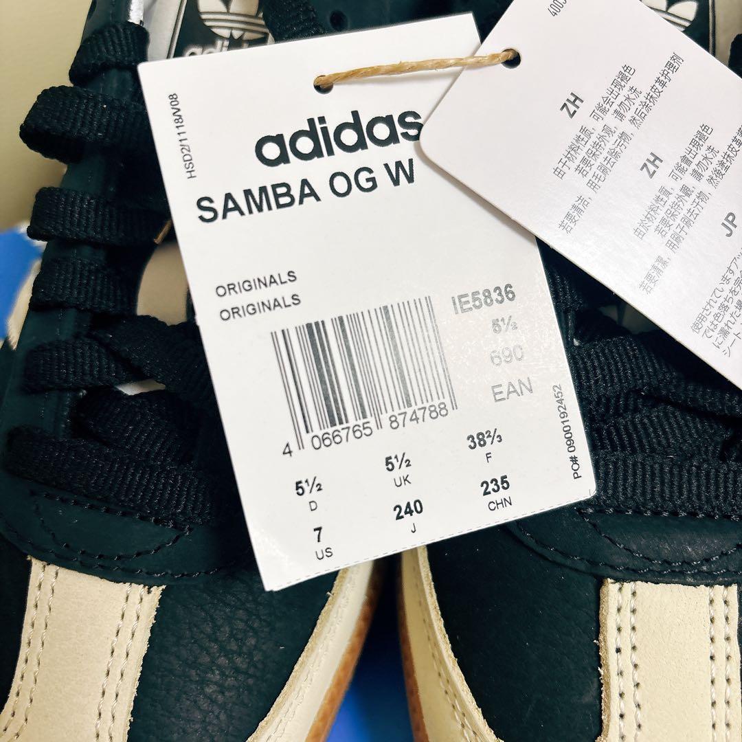 1点限定！adidas✨Samba OG サンバ ブラック/ホワイト モノ 24
