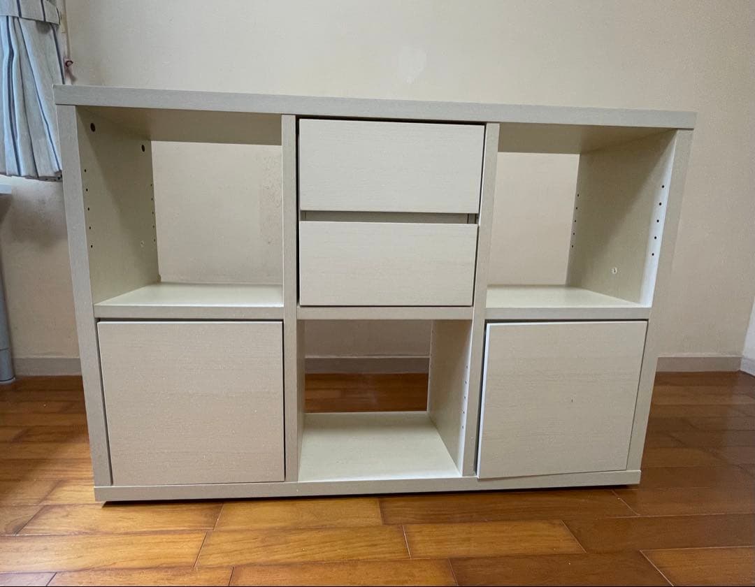 ニトリ　パーティション　ウッドラック　木製シェルフ（プレフェ 80111 WW)