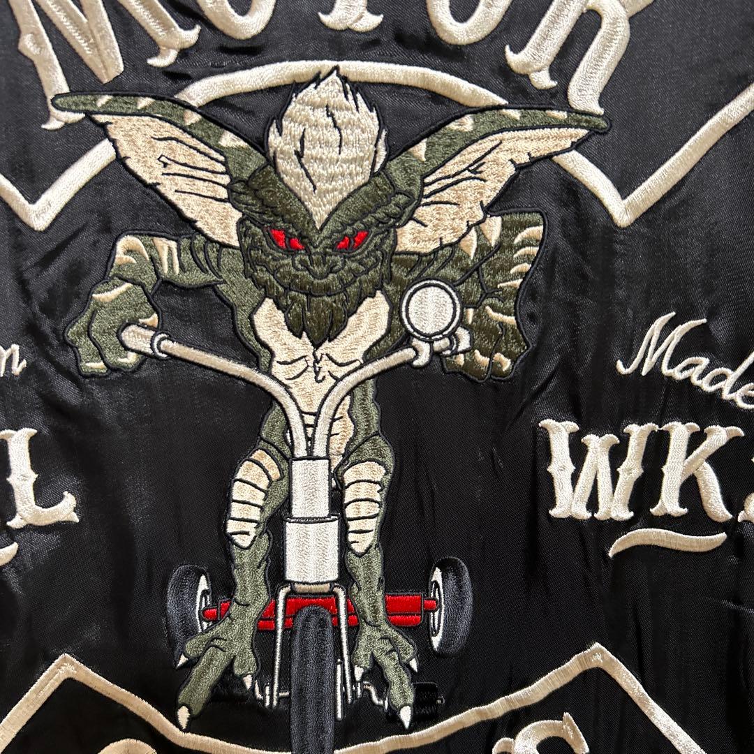 新品　グレムリン　S スカジャン　ブラック　刺繍　リバーシブル