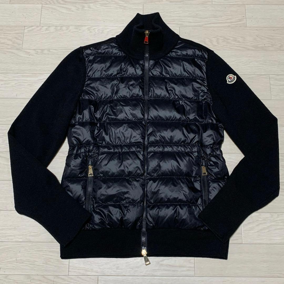 最新超美品★ モンクレール　ダウンカーディガン　ブラック Ｓ　5P55