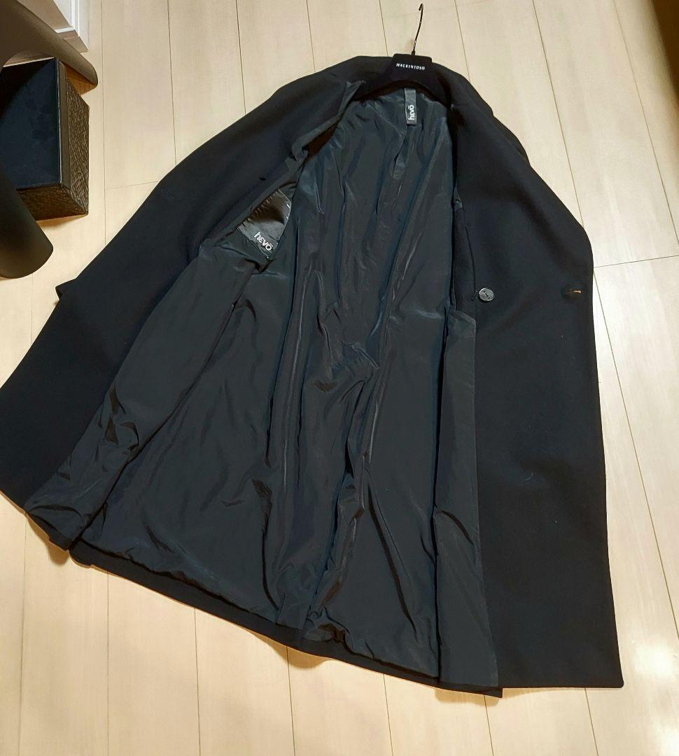 hevo Brindisi Black トレンチコート ブラック 大きめ44