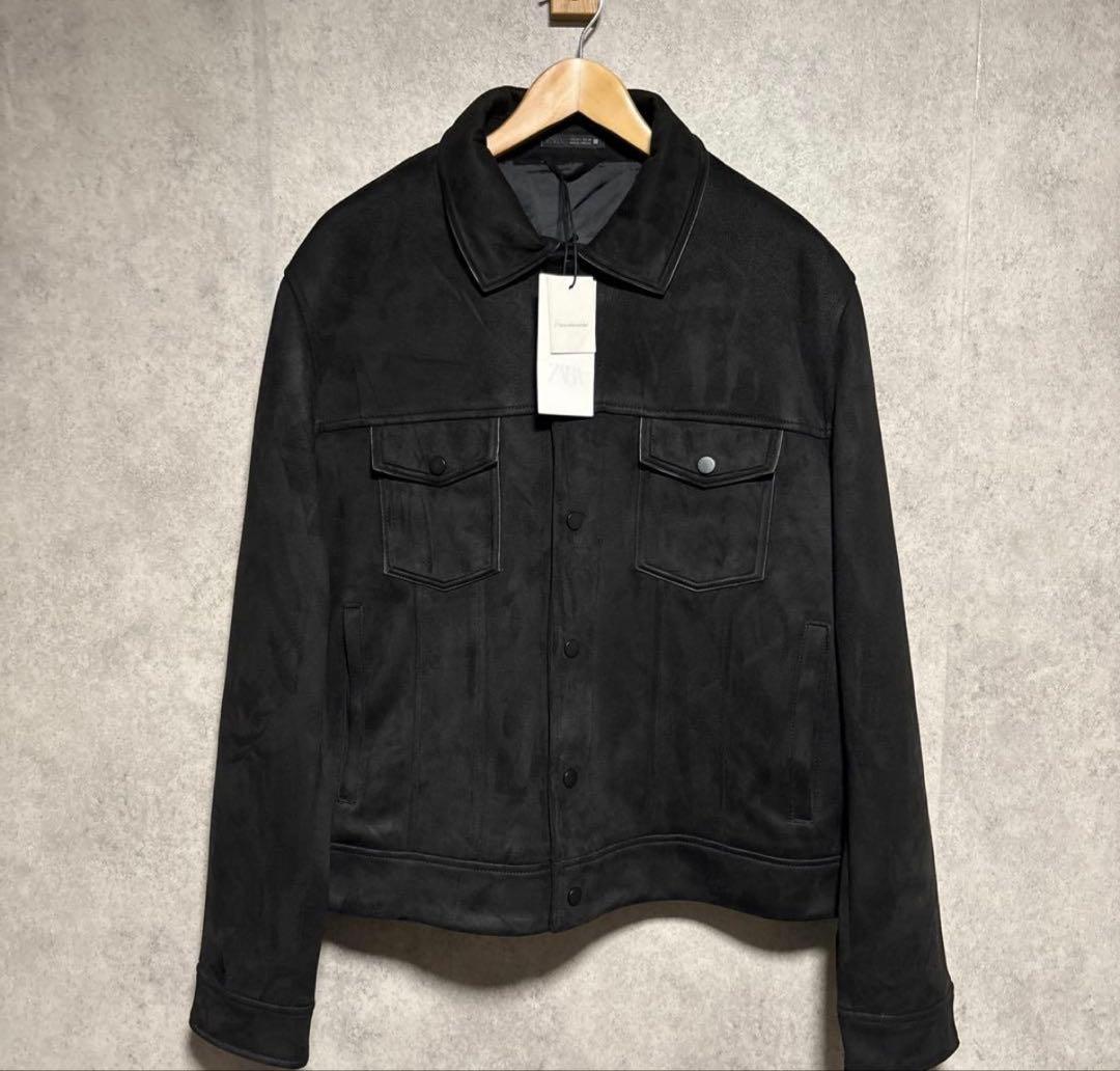 ZARAフェイクスエード レギュラーフィット ジャケット
