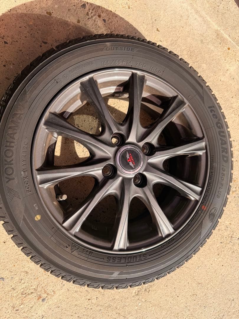 【美品】165/65/R14 ホイール付　アイスガード