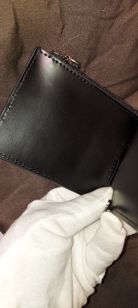 Maison Margiela ブラックレザー二つ折り財布 マネークリップ　新品