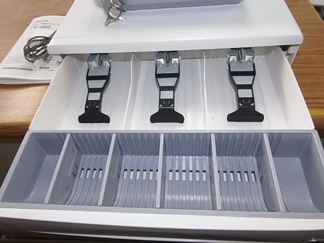 すぐ使える設定無料美品29ケーブル付設定無料カシオTE-400レジスター