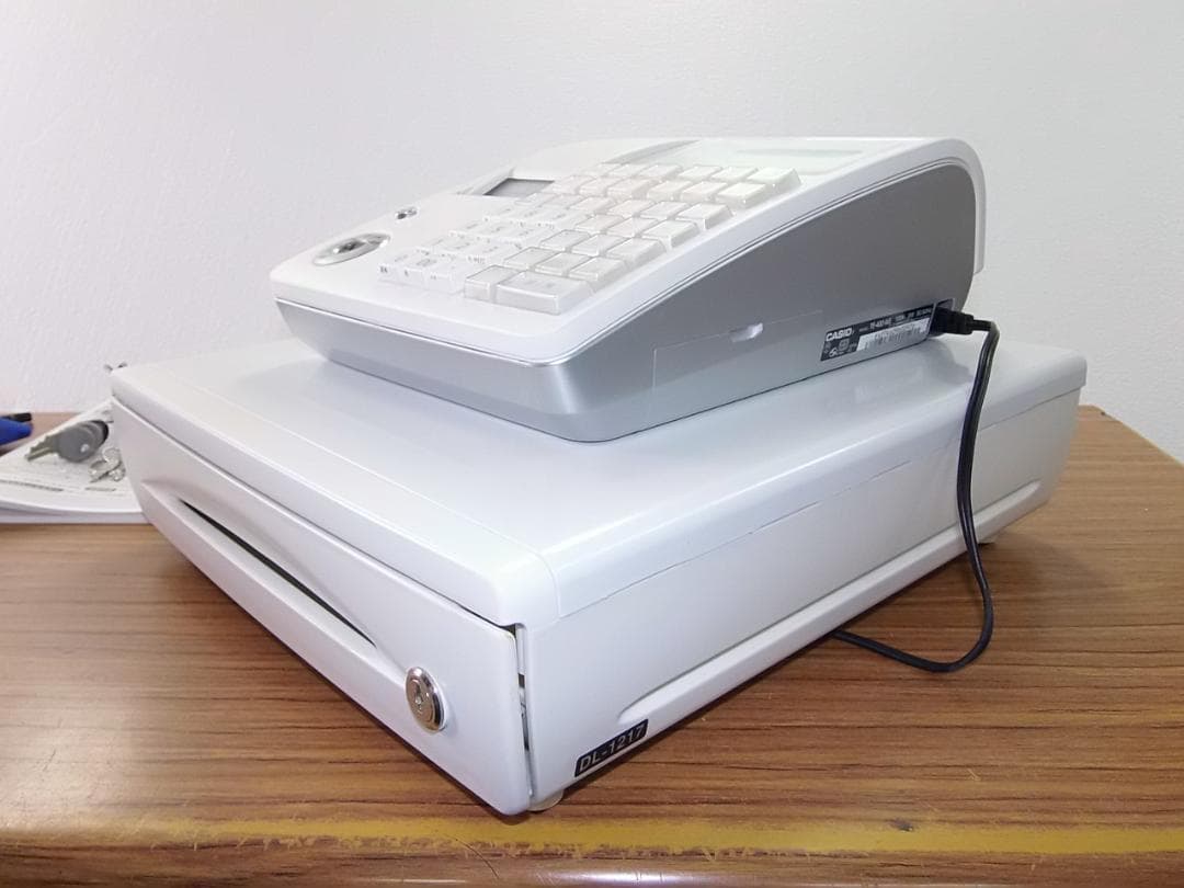 すぐ使える設定無料美品29ケーブル付設定無料カシオTE-400レジスター