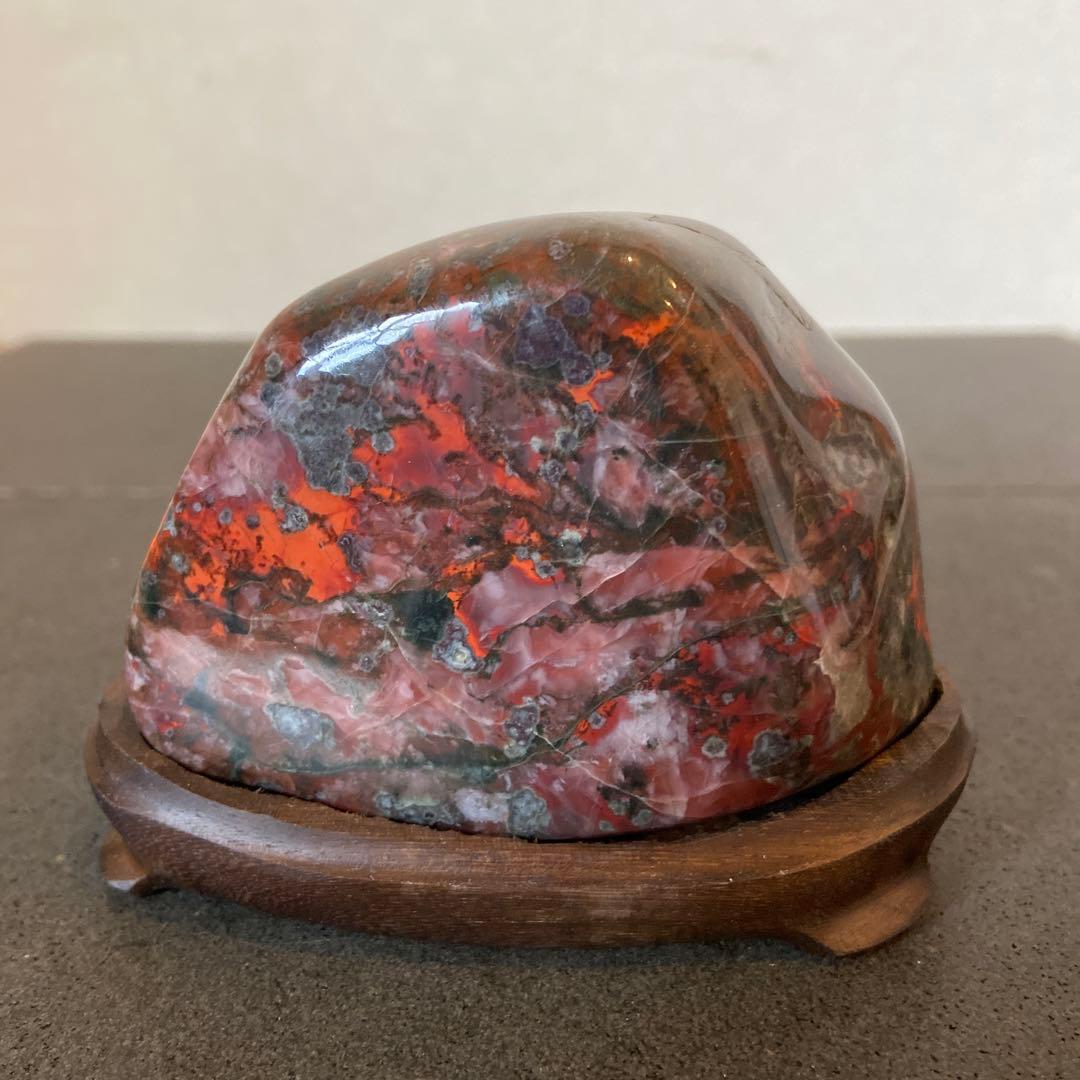 根尾谷の美石　メノウ孔雀　★鑑賞石　菊花石　孔雀石