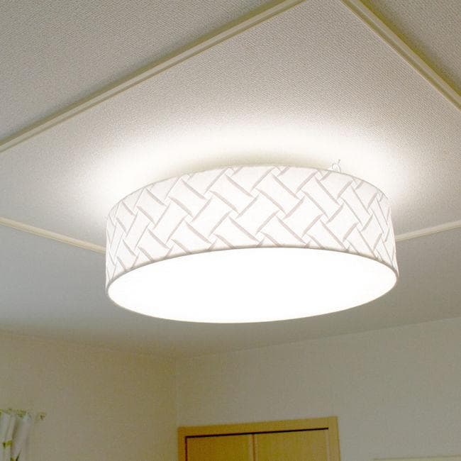 和紙照明ＬＥＤシーリングライト リモコン付 日本製 和風照明 天井照明（414）