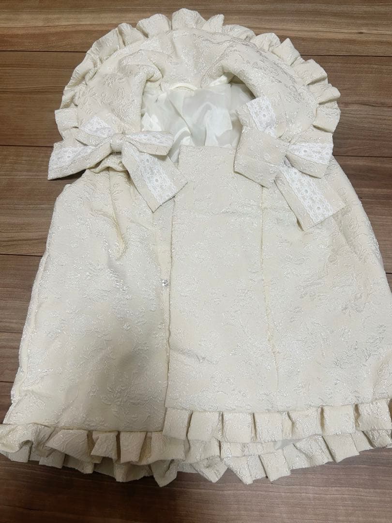 双子　七五三　キャサリンコテージ花柄レース着物　着画あり　100cm