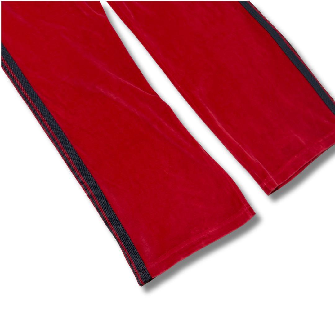 Needles ベロア トラックパンツ レッド M センターシーム