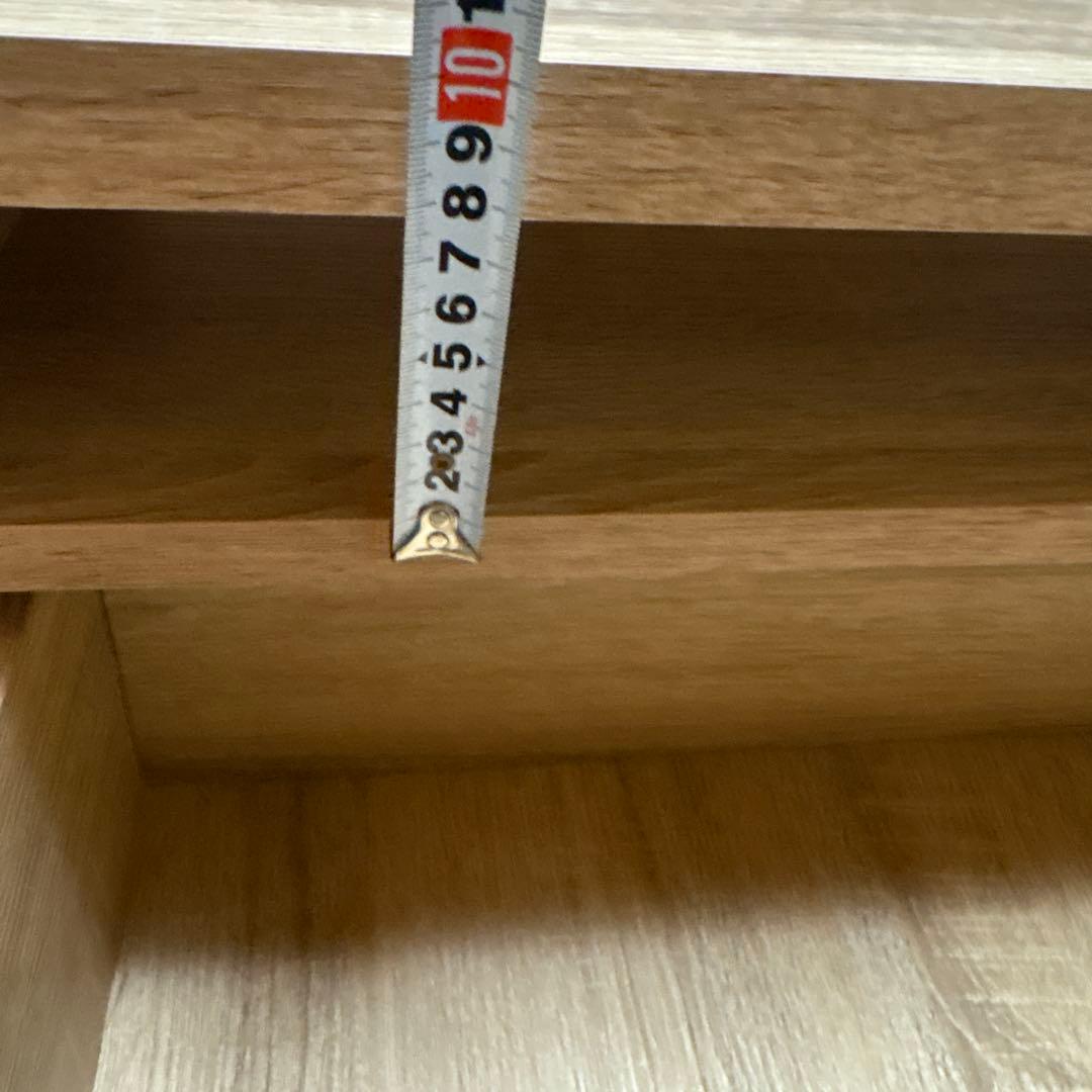 木目調 テレビボード 約100cm 引き出し付き