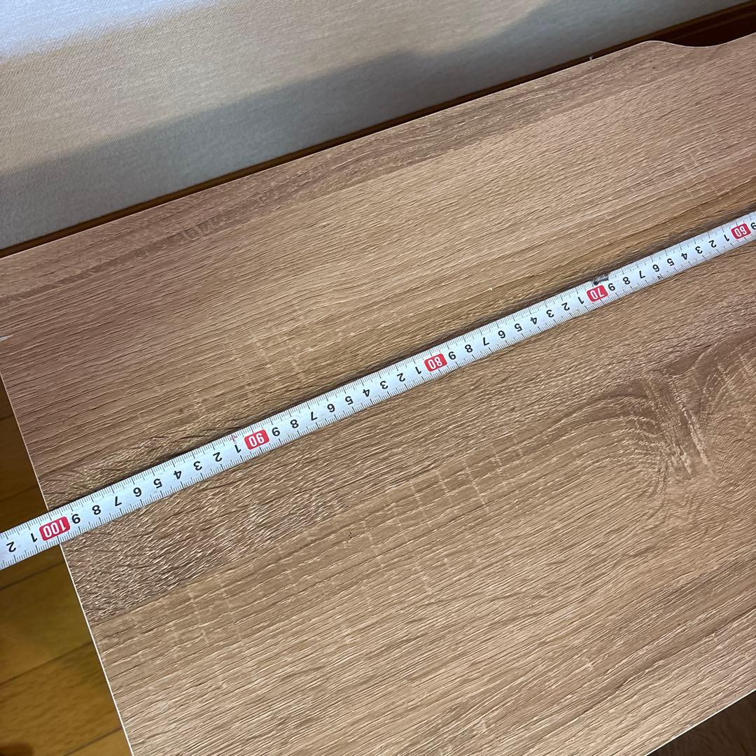 木目調 テレビボード 約100cm 引き出し付き