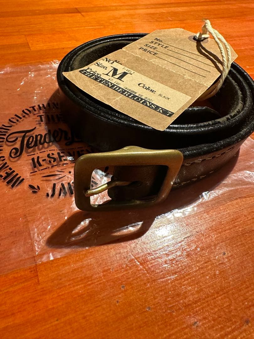 テンダーロインナローベルト　ブラック