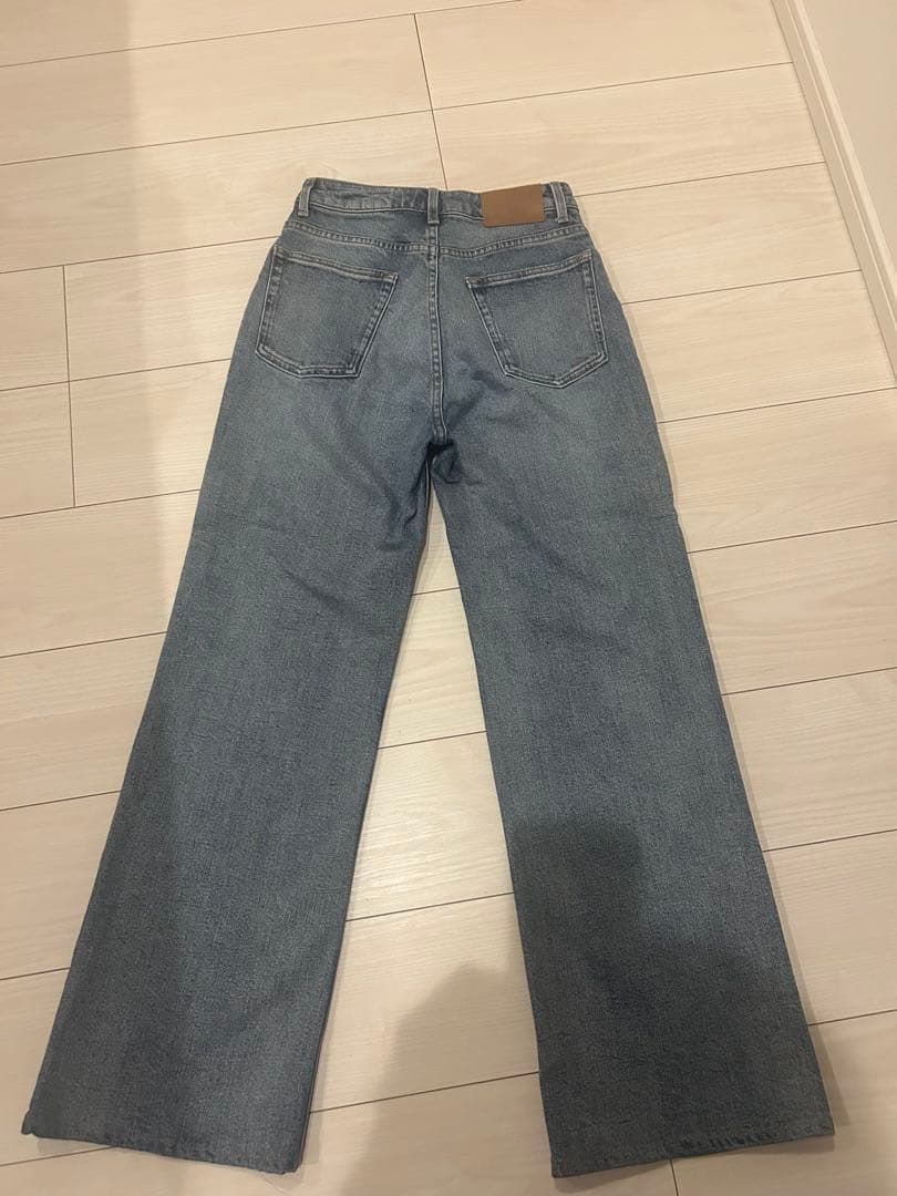 anuans Wide leg denim light blue サイズ1