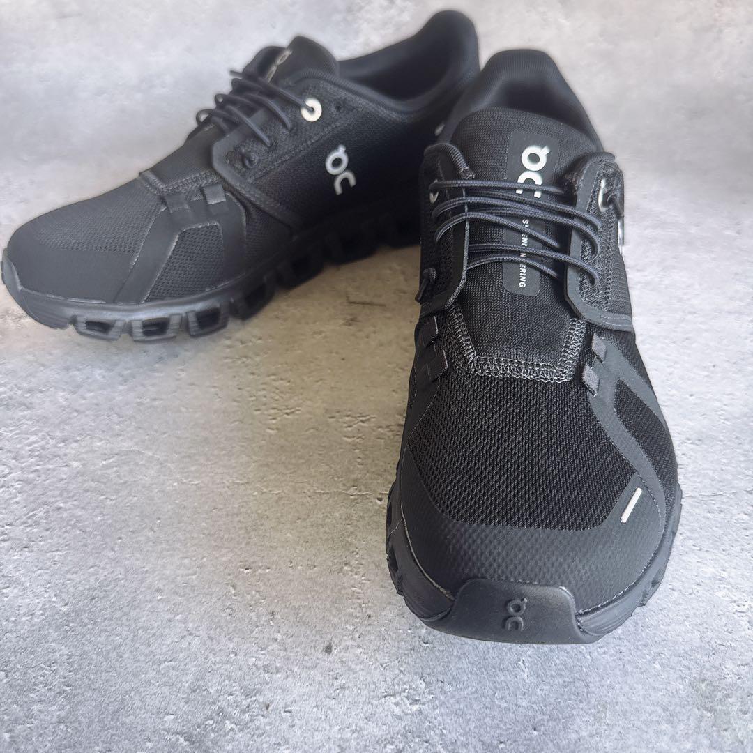 未使用級　On Cloud 6 スニーカー　ランニング ブラック　黒　25cm