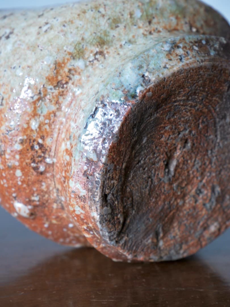 信楽焼　鉢物　水差し　水指　茶道具　古民藝　修繕あり　箱付　古道具　Q2219