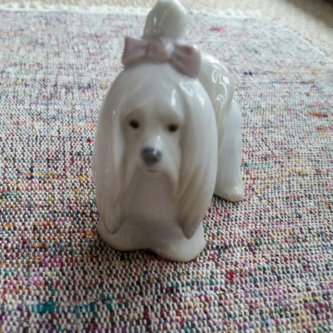 リアドロ陶器置物マルチーズ