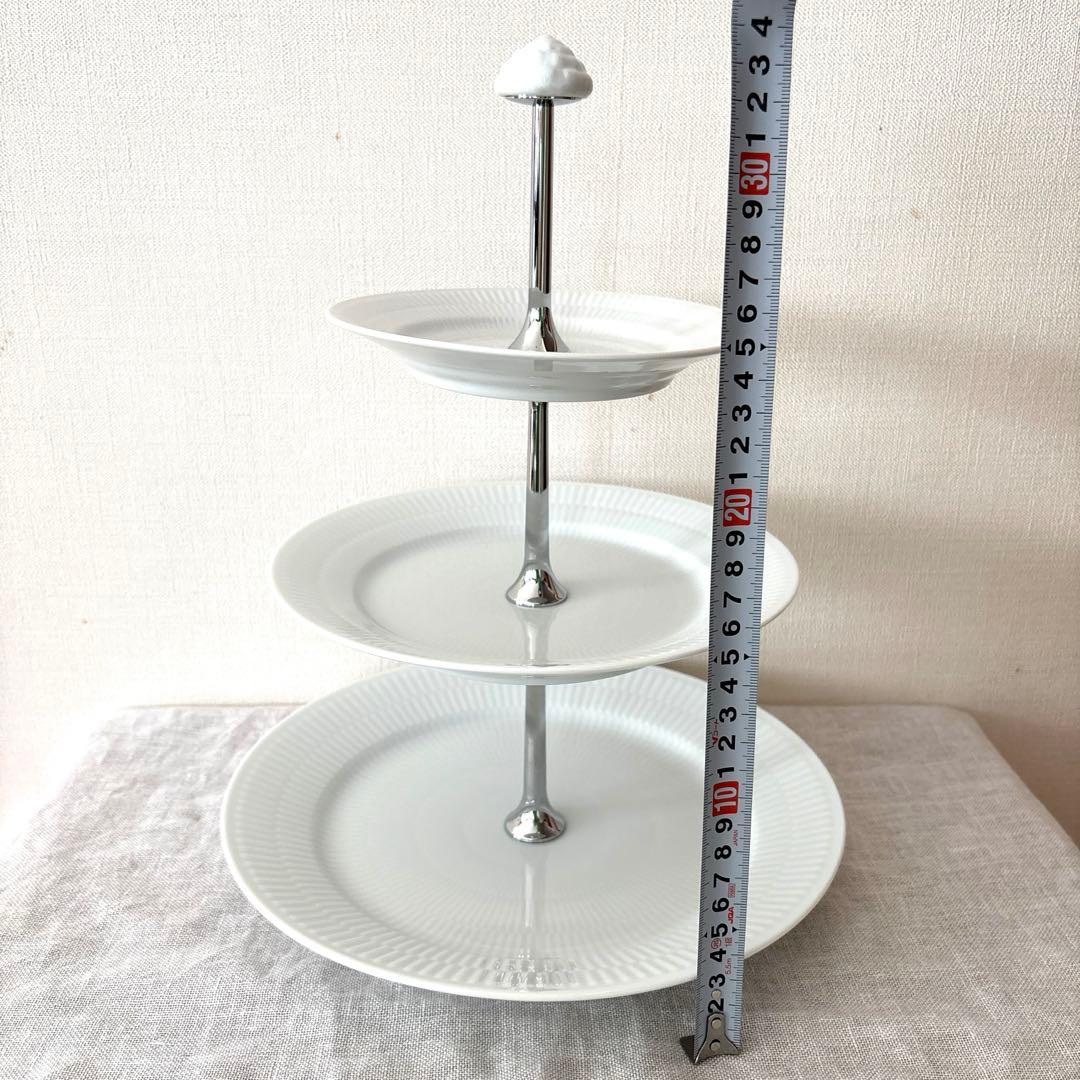 ロイヤルコペンハーゲン　アフタヌーンティー　ケーキスタンド　3段