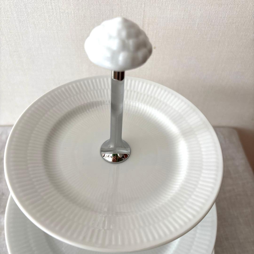 ロイヤルコペンハーゲン　アフタヌーンティー　ケーキスタンド　3段