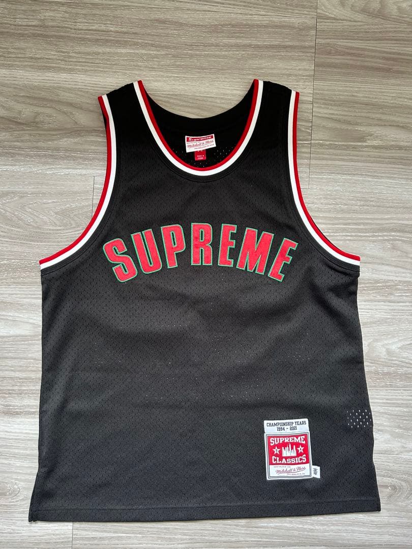 SUPREME メッシュタンクトップ ブラック