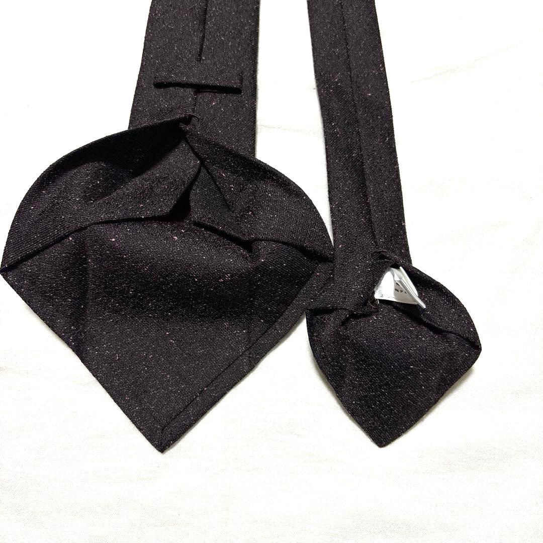 極美品　Kiton キートン　ネクタイ　ダークボルドー　セッテピエゲ