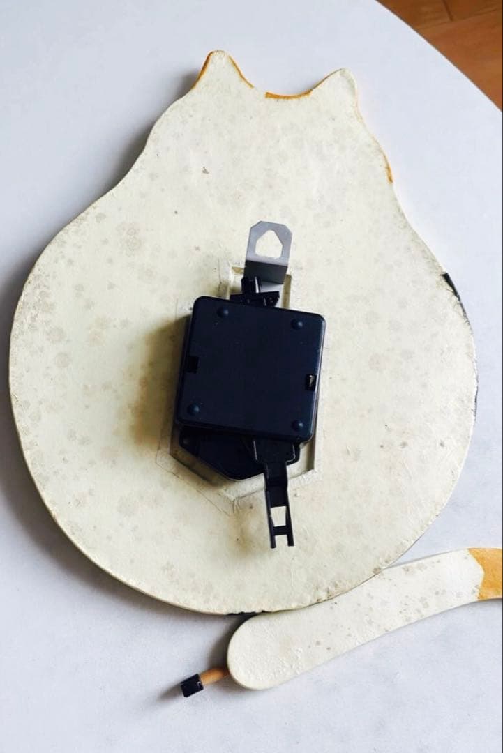 海外で買った猫時計　掛け時計