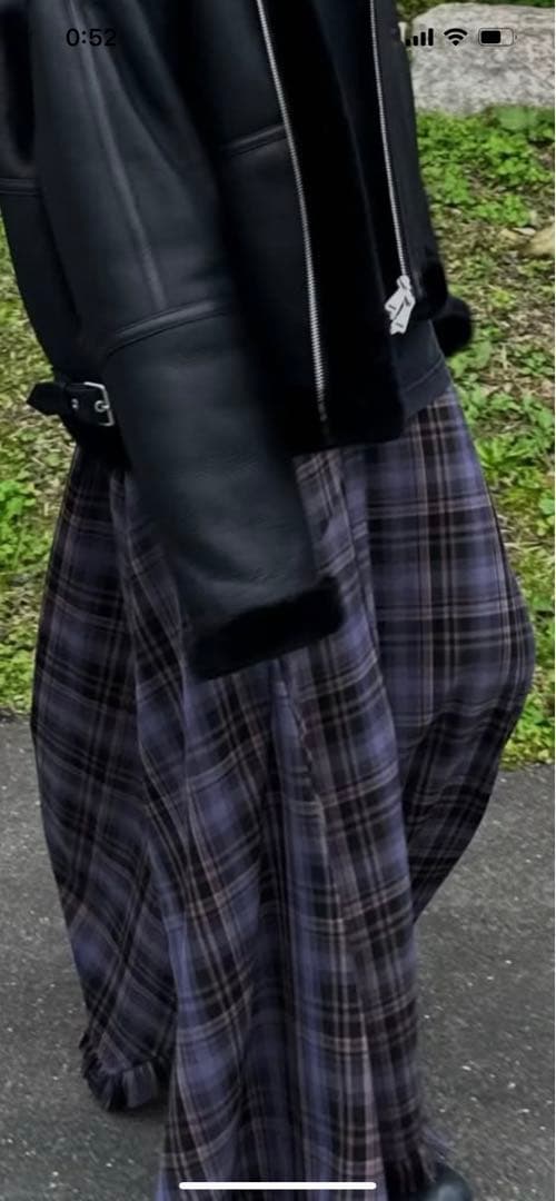 オクスン　チェックスカート　サイズ2