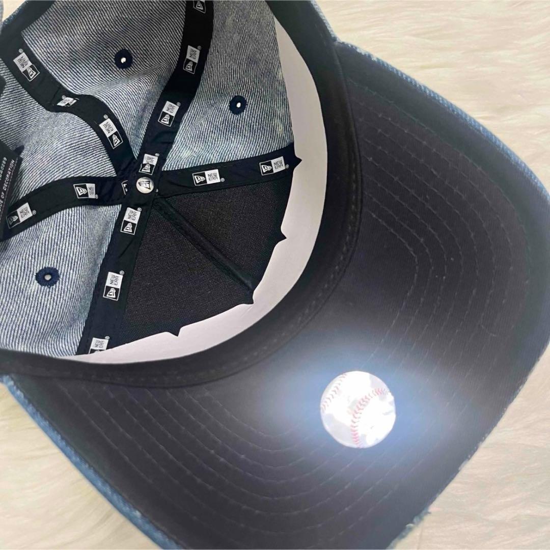 新品 NEWERA NY ニューエラ ダメージ デニム キャップ スナップバック