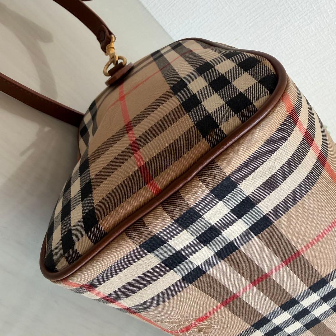 バーバリーズ　ミニボストンバッグ　2way ノバチェック　シャドーホース