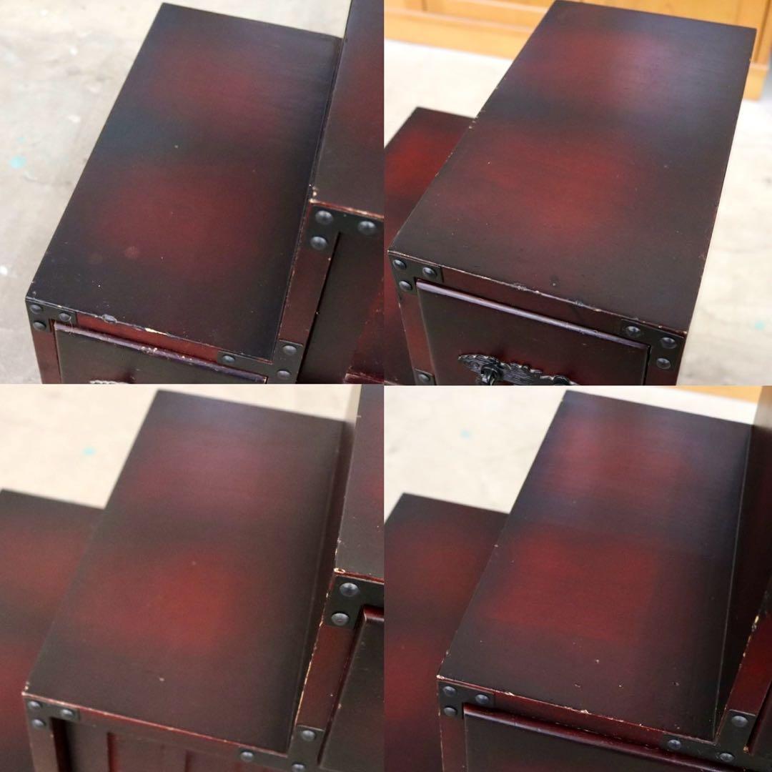 GMIK382B○階段箪笥 時代箪笥 和家具 和モダン 和室 座敷 古民家 チェ