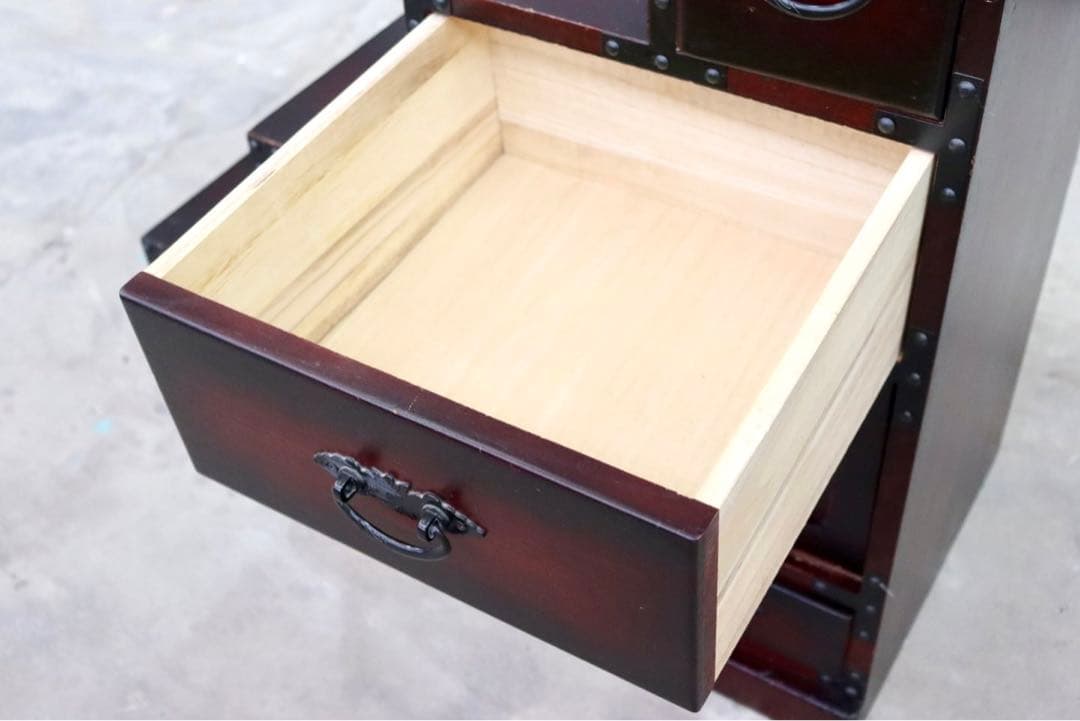 GMIK382B○階段箪笥 時代箪笥 和家具 和モダン 和室 座敷 古民家 チェ