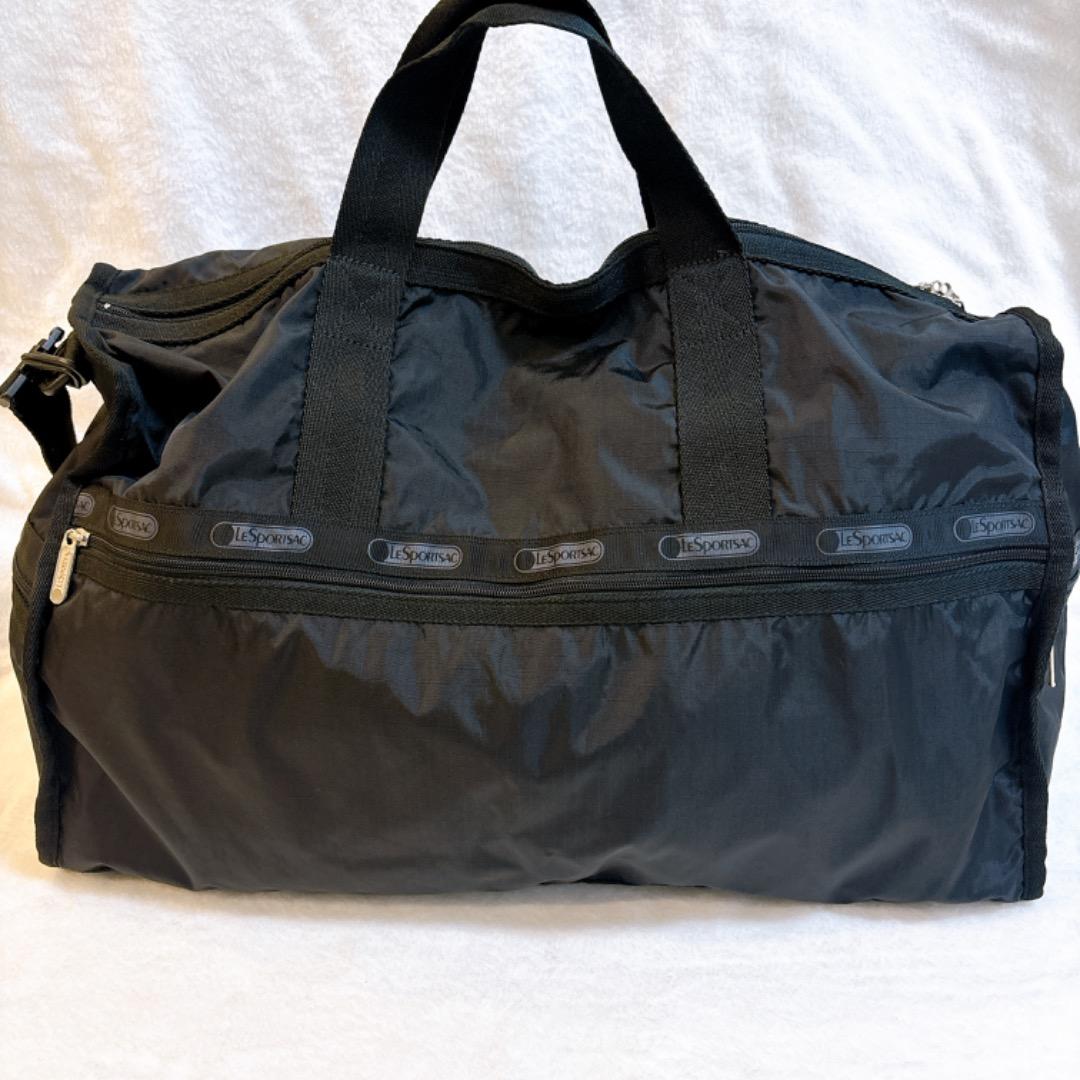 【未使用級✨】レスポートサック　ボストンバッグ　ブラック　大容量　旅行用