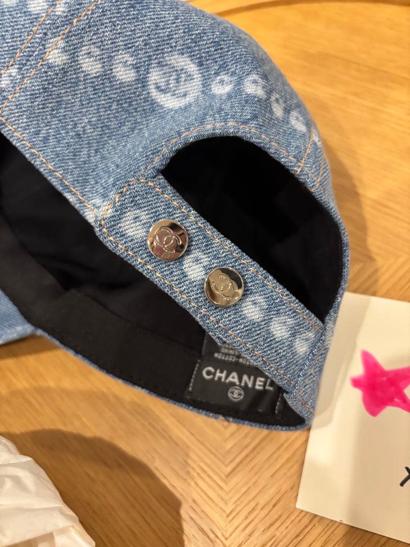 浜崎あゆみ着用　シャネル CHANEL 25SS デニムキャップ 帽子