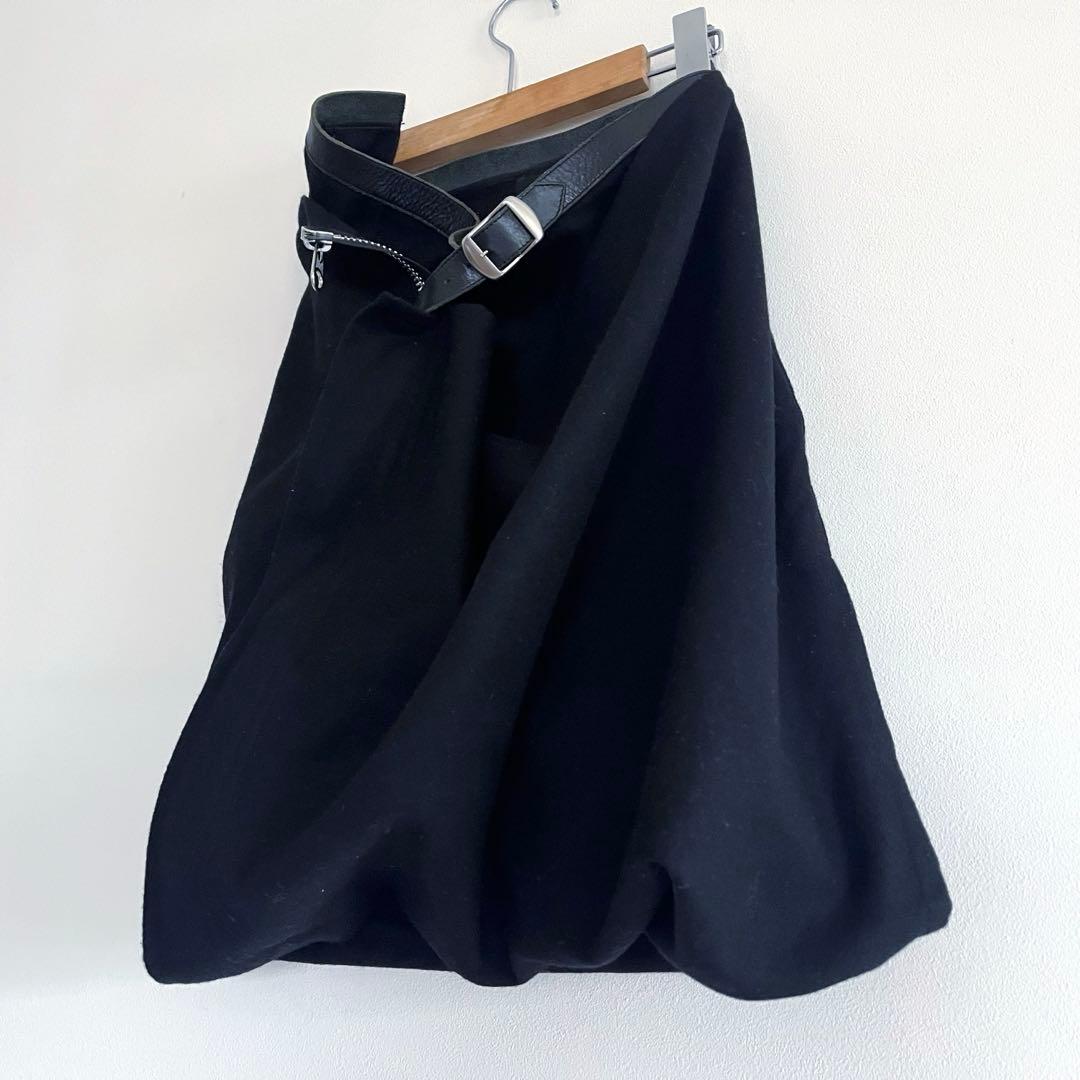 COMME des GARCONS⭐︎変形巻きスカート　ベルト付き　M