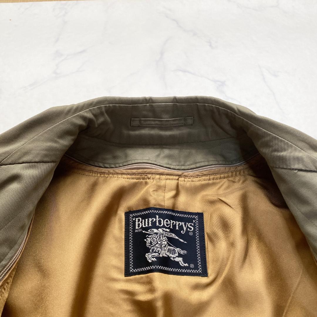 バーバリーズトレンチコート 175 シングル ライナー付き カーキベージュ