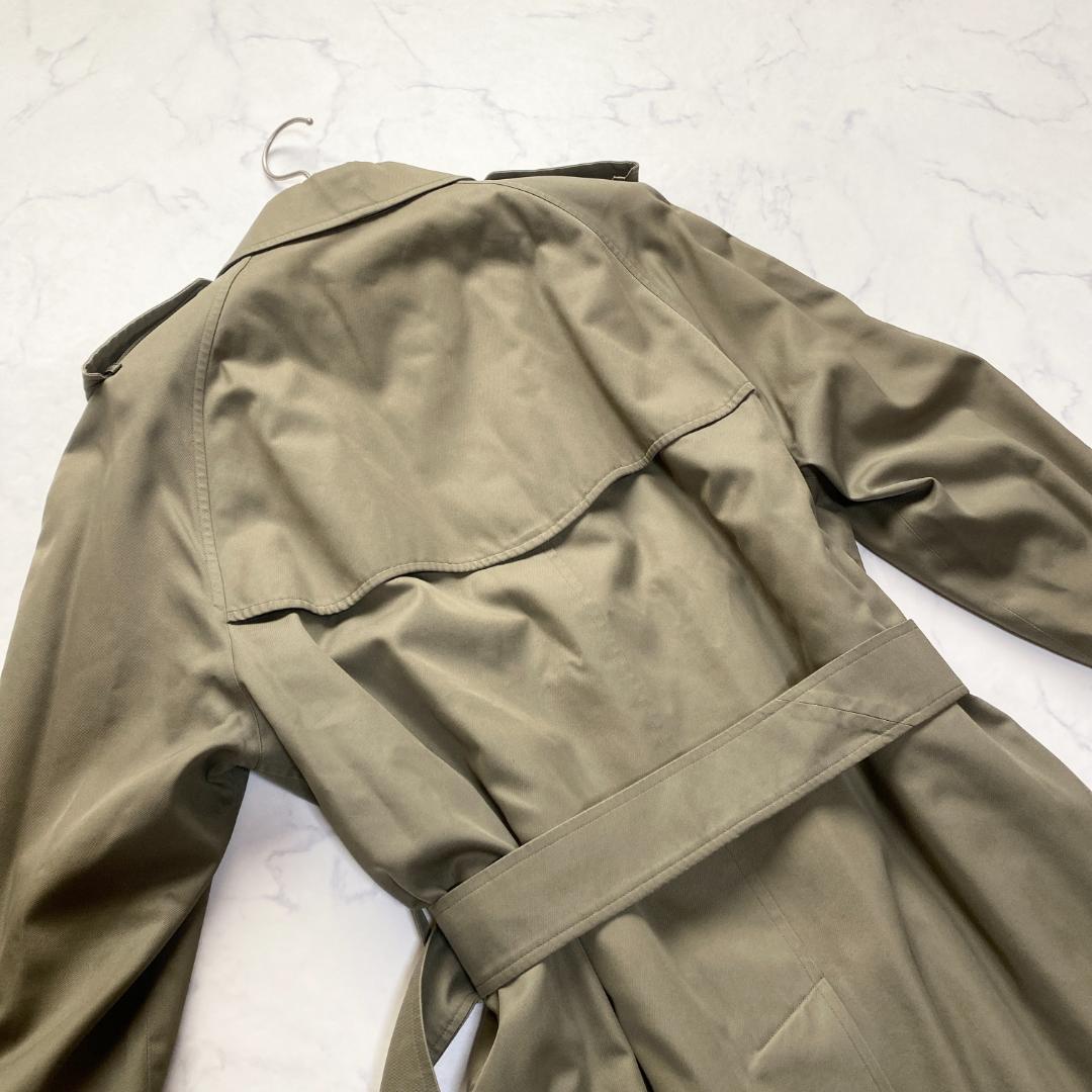 バーバリーズトレンチコート 175 シングル ライナー付き カーキベージュ