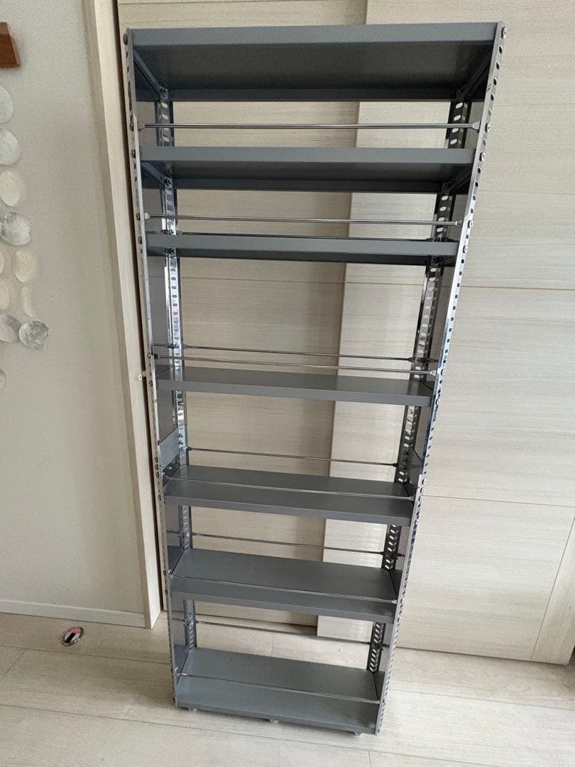 杉並区から直接引取り可　DINOS ステンレス製キッチンすき間収納ワゴン