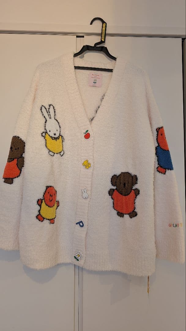Unisex◇新品　ジェラートピケ　ミッフィー カーディガン　パウダージャガード