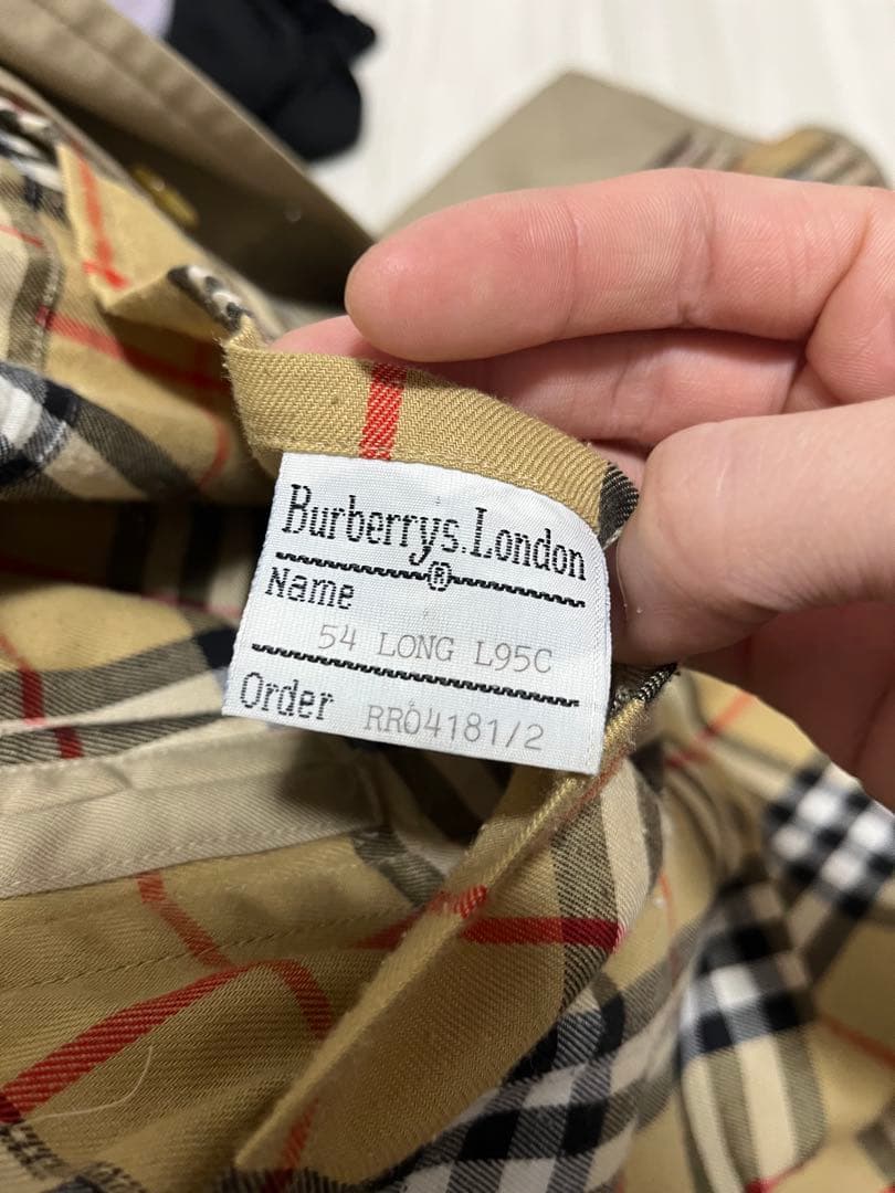 【特別価格】Burberrys一枚袖トレンチコート ライナー付きイングランド製