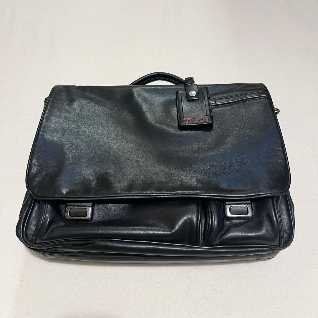 【美品★超レア★96193D4】TUMI レザー 2WAY メッセンジャーバック