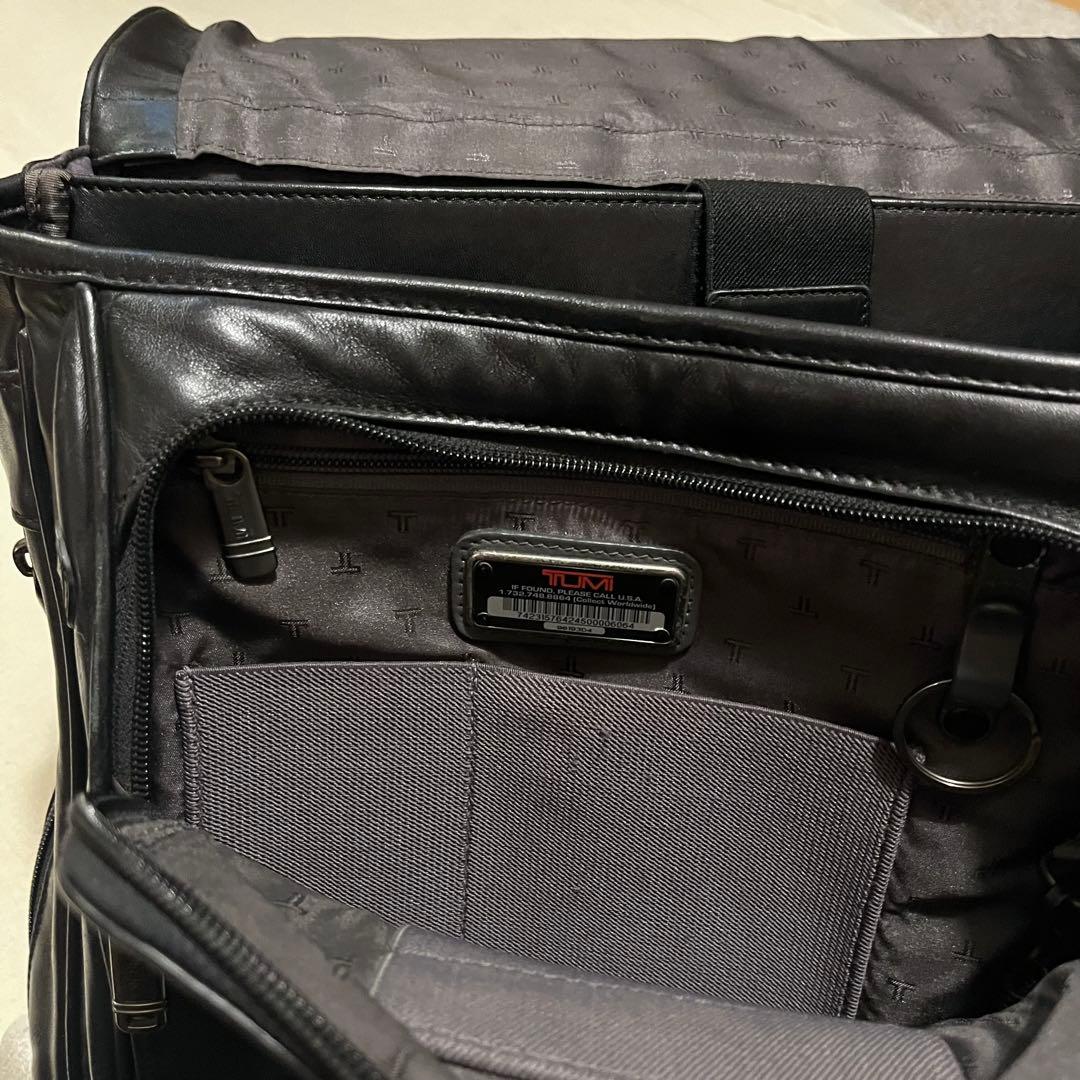 【美品★超レア★96193D4】TUMI レザー 2WAY メッセンジャーバック