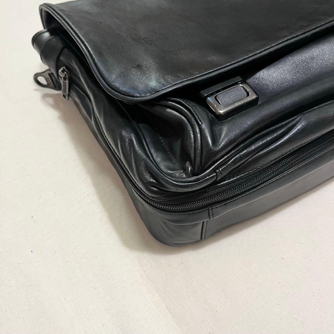【美品★超レア★96193D4】TUMI レザー 2WAY メッセンジャーバック