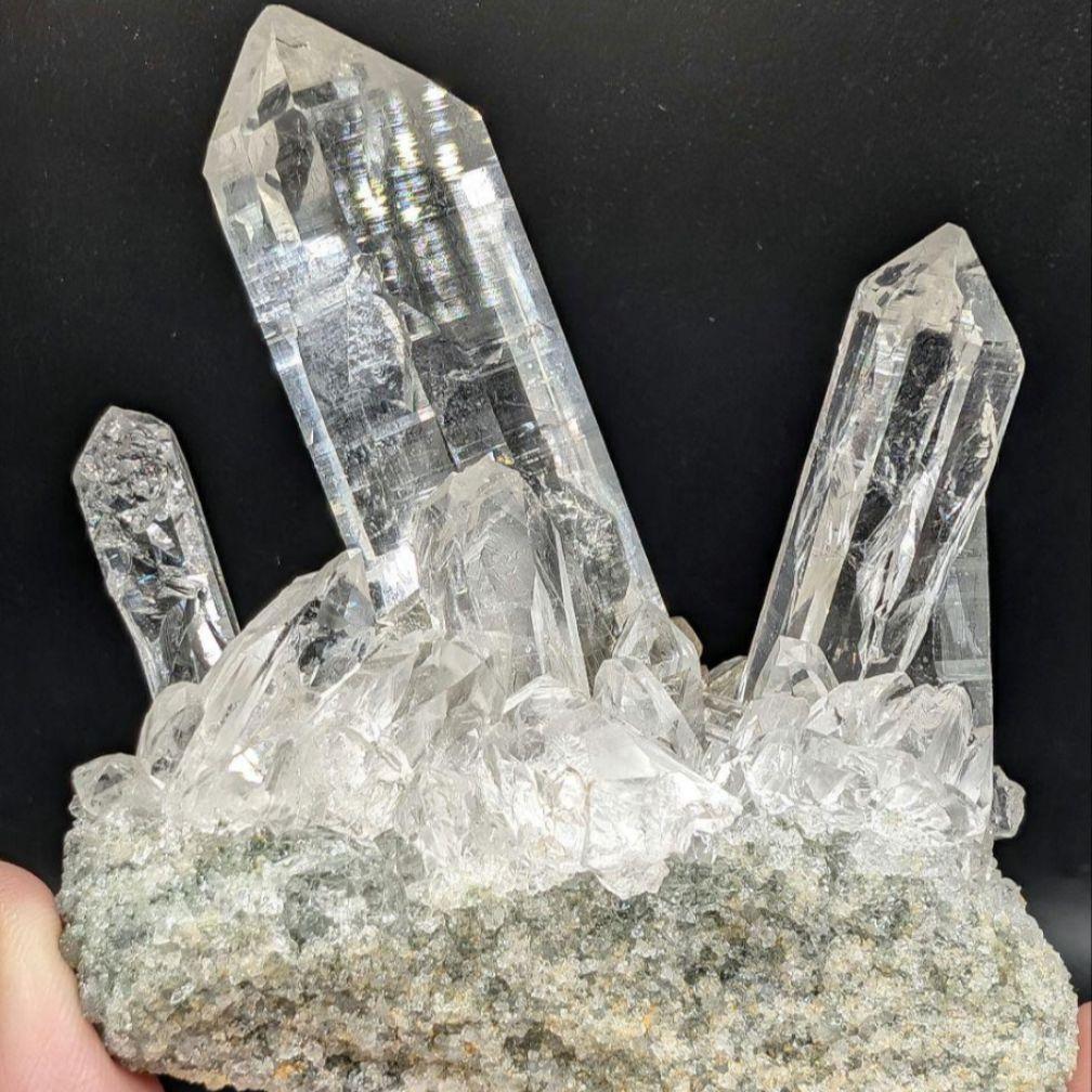 ルチル入り　マニハール産　水晶　クラスター　B