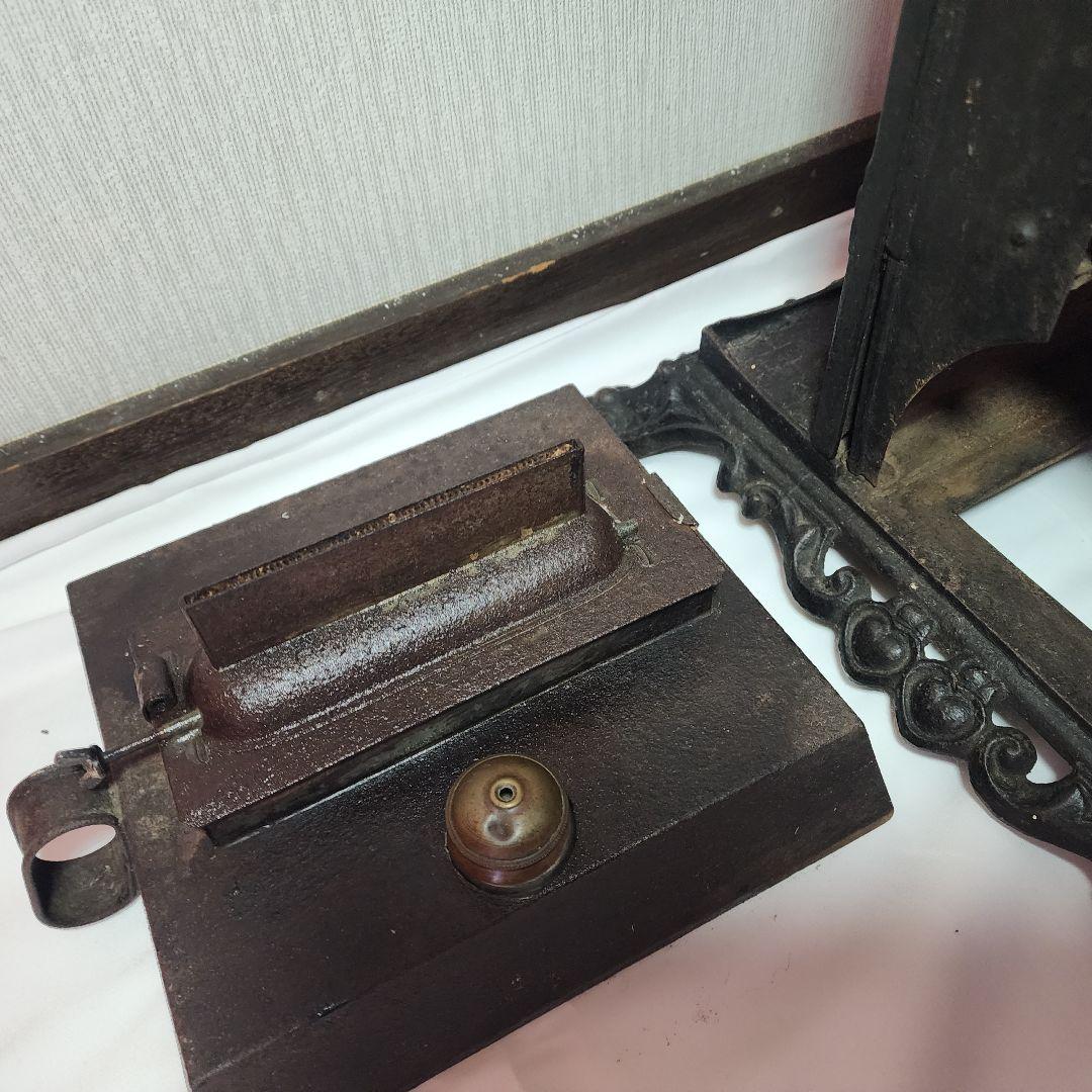 アンティーク 鋳物 アイロンストーブ クッキングストーブ 動作品 ビンテージ