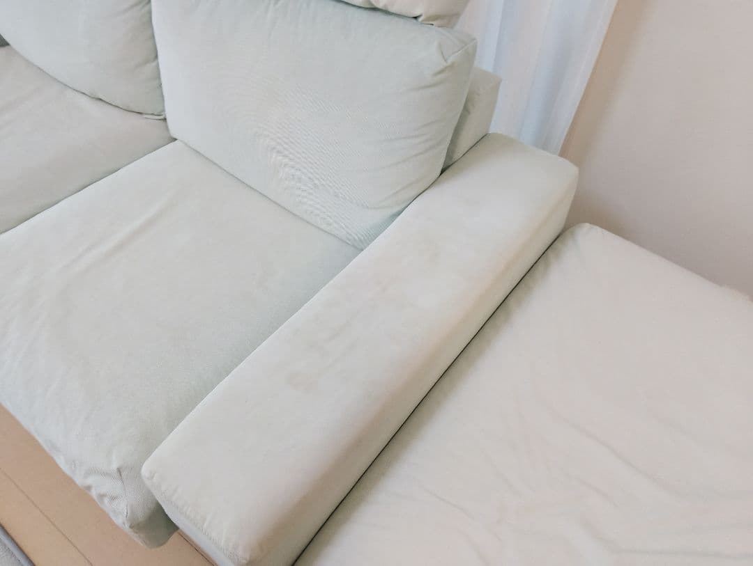 IKEA VEMLE マーラライトブルー　 ソファセット 2人掛け オットマン